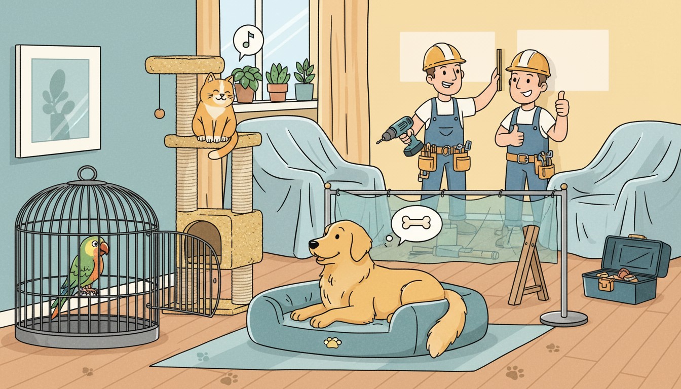 Pets and Renovations: Keeping Animals Safe and Sane During Construction